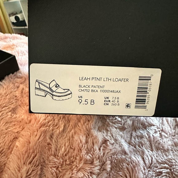 Coach Leah Leather Patent Loafer in Black Patentt 9.5 Women's Shoe with Box - Picture 8 of 8